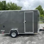 2023 Cargo Trailer 6X12 EX Deluxe Series 2990 GVW Extra Height Grey 035679 dealer CT